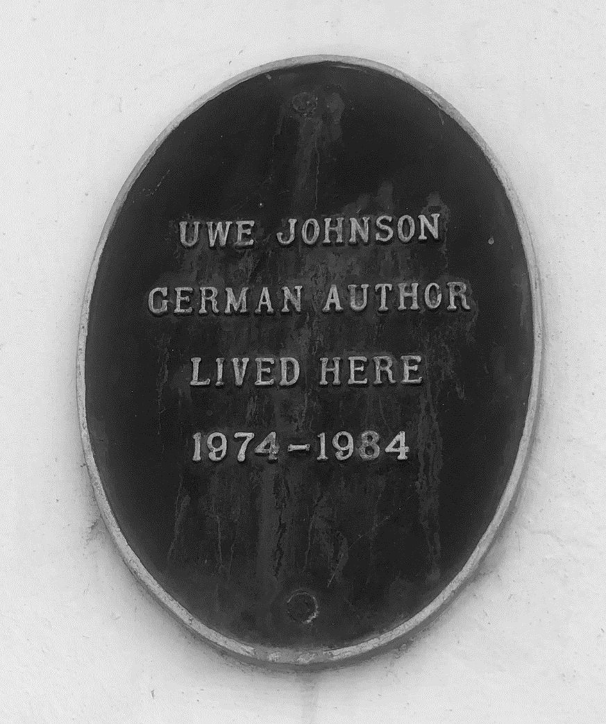 Gedenkplakette in Sheerness on Sea, wo Johnson 1984 starb